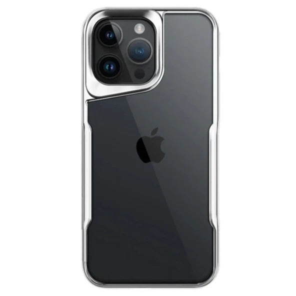 Apple İphone 14 Pro Max Kılıf Boyi Silikon Kapak - Gümüş ürün görseli 1