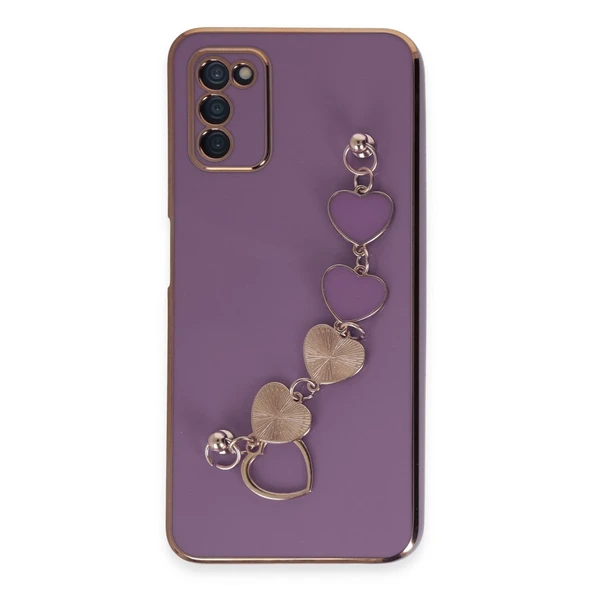 Samsung Galaxy A03s Kılıf Esila Silikon - Mor ürün görseli 1