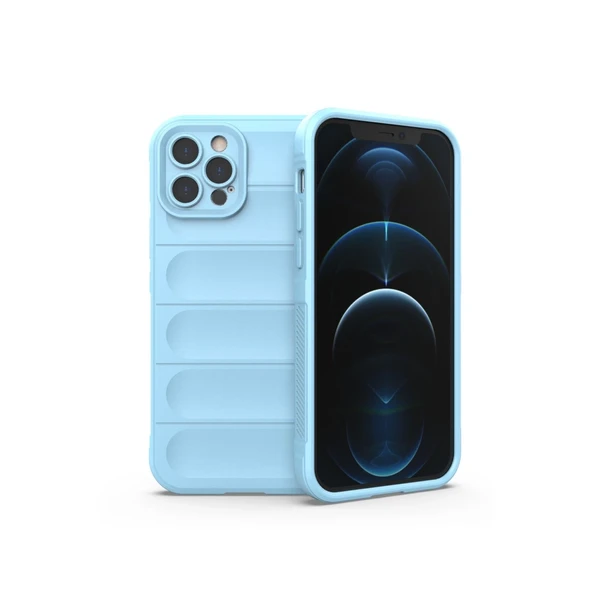 Apple İphone 12 Pro Kılıf Optimum Silikon - Sky Blue ürün görseli 1