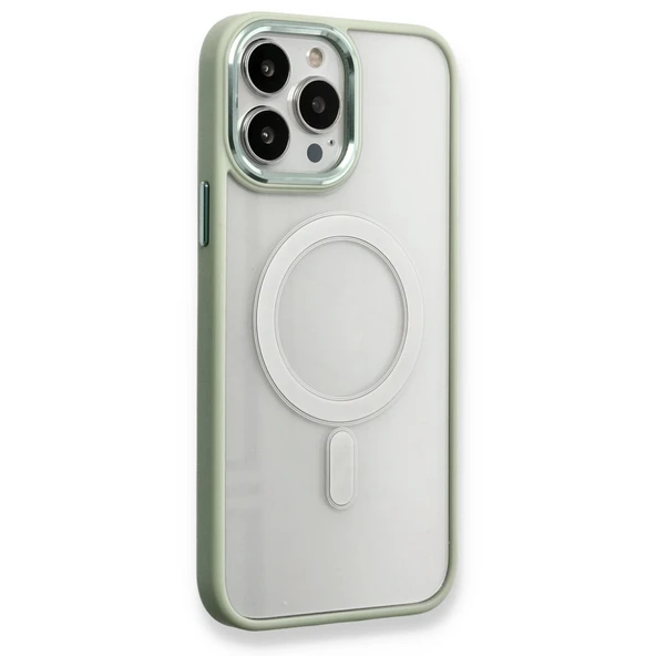 Apple İphone 14 Pro Max Kılıf Room Magneticsafe Silikon - Su Yeşili ürün görseli 1
