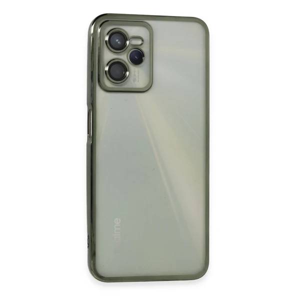 Realme C35 Kılıf Razer Lensli Silikon - Yeşil ürün görseli 1