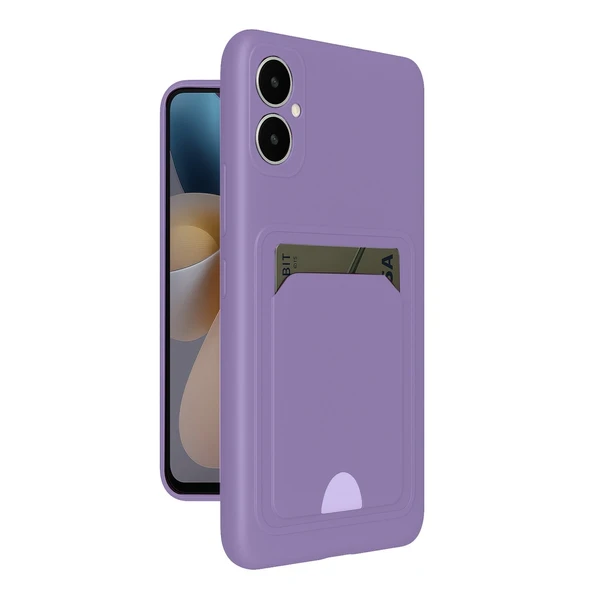 Samsung Galaxy A05 Kelvin Kartvizitli Silikon - Lila ürün görseli 1
