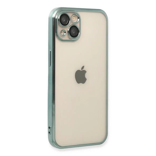 Apple İphone 14 Kılıf Razer Lensli Silikon - Yeşil - Resim 3