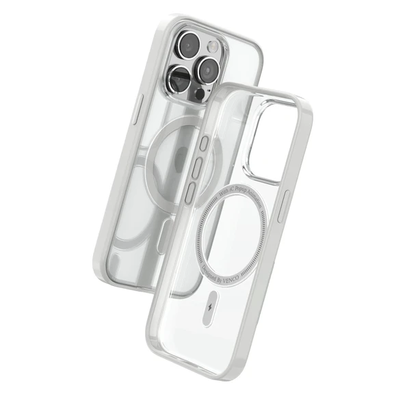 Venco Apple İphone 15 Pro Max Joly Magsafe Kapak - Beyaz - Resim 2