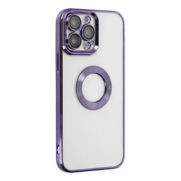 Apple İphone 14 Pro Kılıf Slot Silikon - Mor - Resim 2