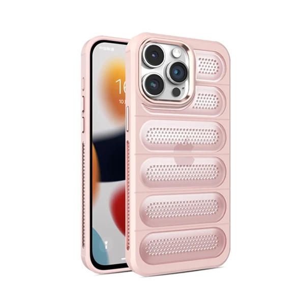 Apple İphone 15 Pro Kılıf Airmax Silikon Kapak - Pembe ürün görseli 1