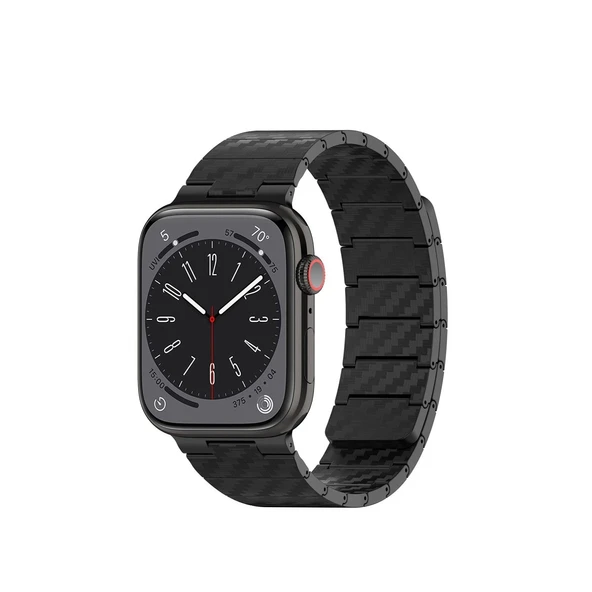 Apple Watch 45mm Carbon Steel Kordon (saat Değildir) - Siyah ürün görseli 1
