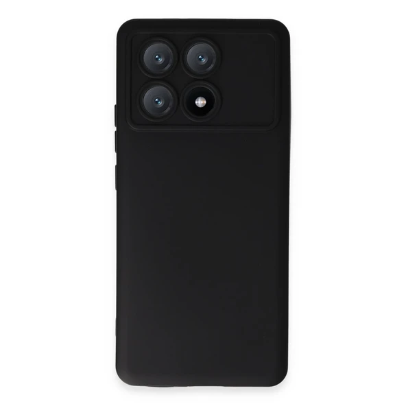Xiaomi Poco X6 Pro Kılıf Nano İçi Kadife Silikon - Siyah ürün görseli 1