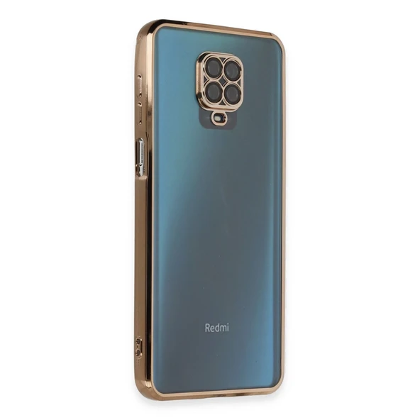 Xiaomi Redmi Note 9 Pro Kılıf Razer Lensli Silikon - Gold ürün görseli 1
