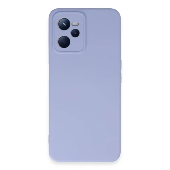 Realme C35 Kılıf Nano İçi Kadife Silikon - Lila ürün görseli 1