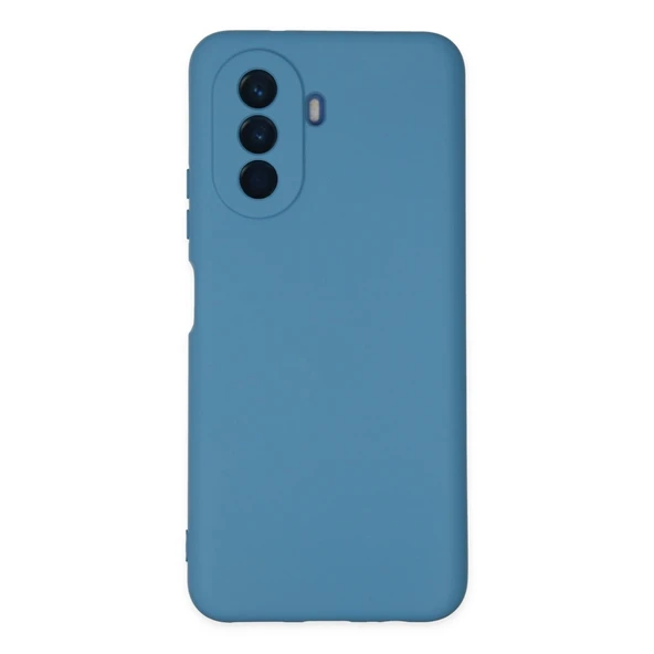 Huawei Nova Y70 Kılıf Nano İçi Kadife Silikon - Mavi ürün görseli 1