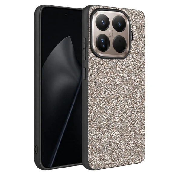 Onegif Xiaomi Mi 15t Pro Bright Simli Kapak - Gümüş ürün görseli 1
