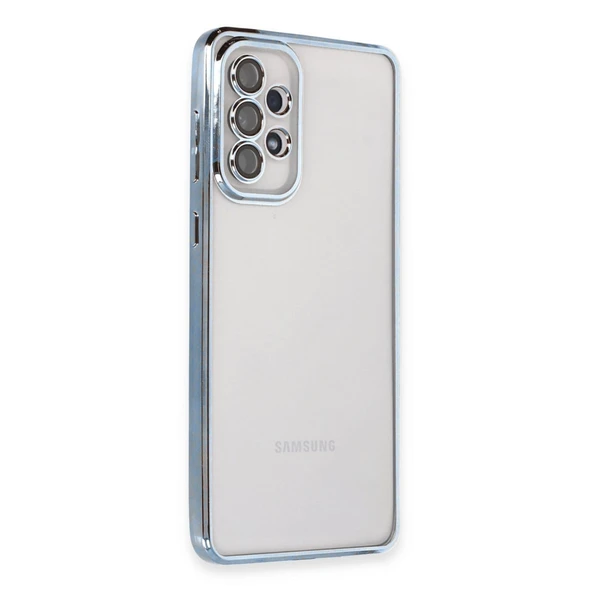 Samsung Galaxy A73 5g Kılıf Razer Lensli Silikon - Açık Mavi ürün görseli 1