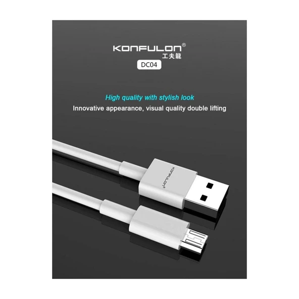 Dc04 Süper Hızlı Micro Usb Kablo 1m 2a - Resim 2
