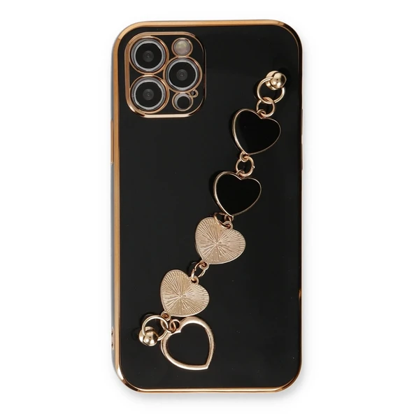 Apple İphone 12 Pro Max Kılıf Esila Silikon - Siyah - Resim 2