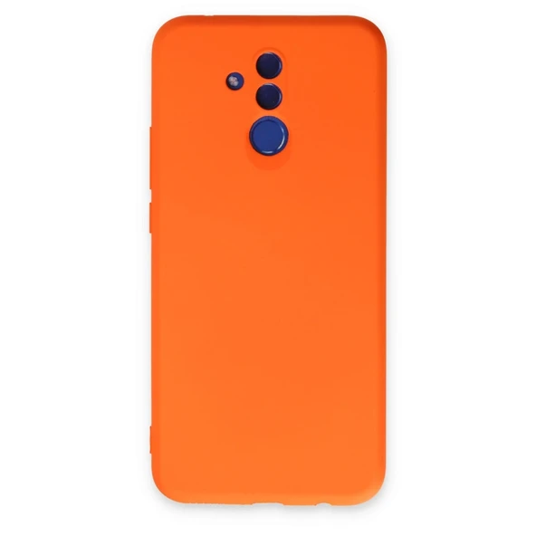 Huawei Mate 20 Lite Kılıf Nano İçi Kadife Silikon - Turuncu ürün görseli 1