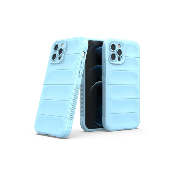 Apple İphone 12 Pro Kılıf Optimum Silikon - Sky Blue - Resim 2