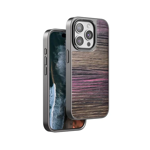 Venco Apple İphone 15 Pro Wave Kapak - Pembe ürün görseli 1