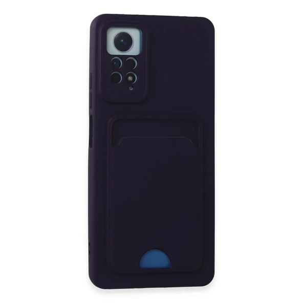 Xiaomi Redmi Note 11 Pro Kılıf Kelvin Kartvizitli Silikon - Derin Mor ürün görseli 1