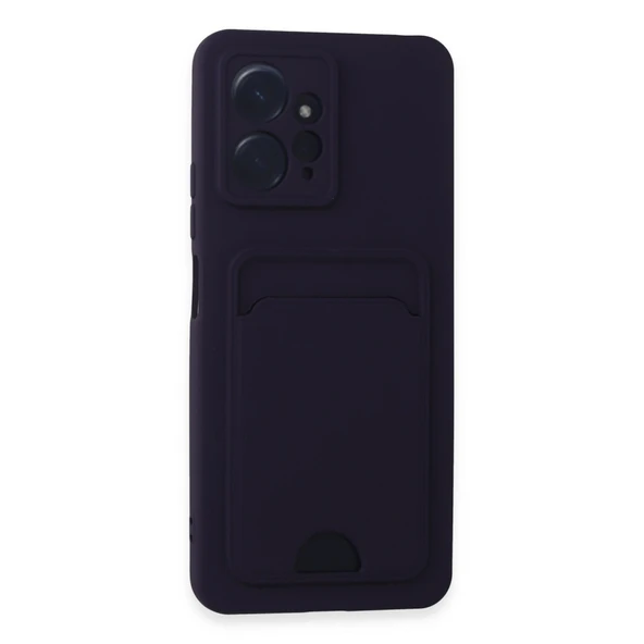 Xiaomi Redmi Note 12 4g Kılıf Kelvin Kartvizitli Silikon - Derin Mor ürün görseli 1