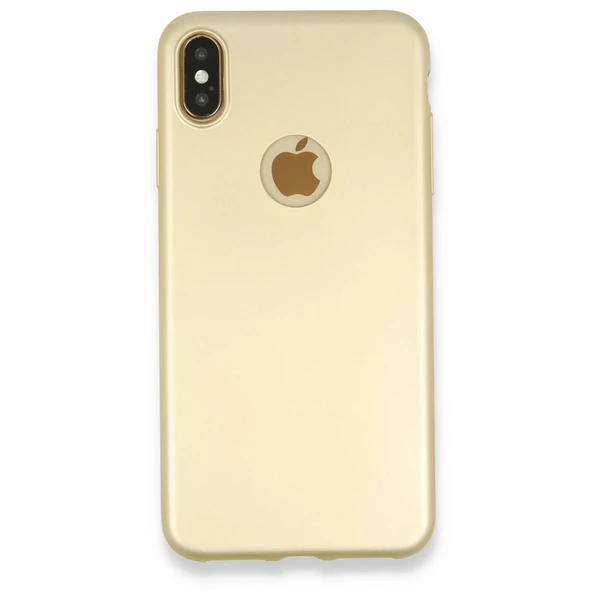 Apple İphone Xs Max Kılıf First Silikon - Gold ürün görseli 1