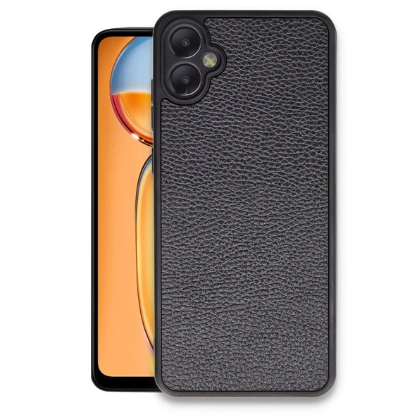 Samsung Galaxy A05 Kılıf Aras Deri Kapak - Siyah ürün görseli 1