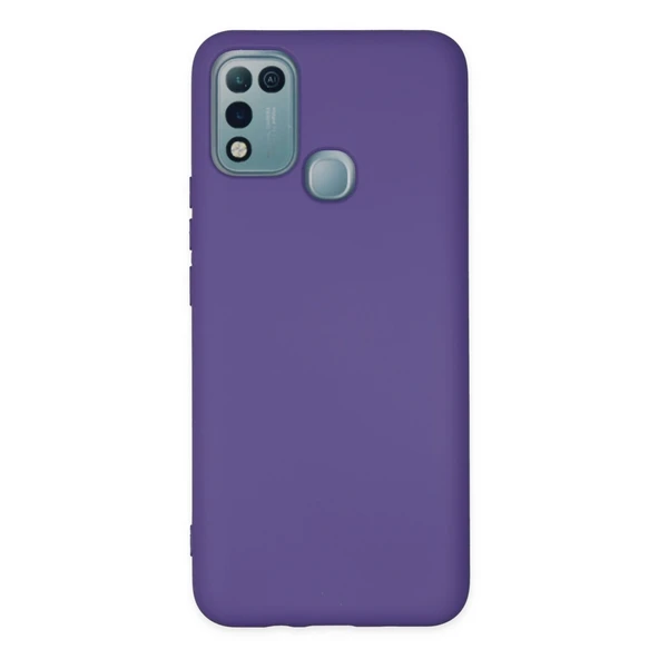 İnfinix Hot 10 Play Kılıf Nano İçi Kadife Silikon - Mor ürün görseli 1