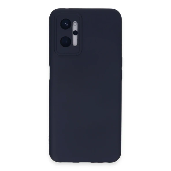 Realme 9i 4g Kılıf Nano İçi Kadife Silikon - Lacivert ürün görseli 1