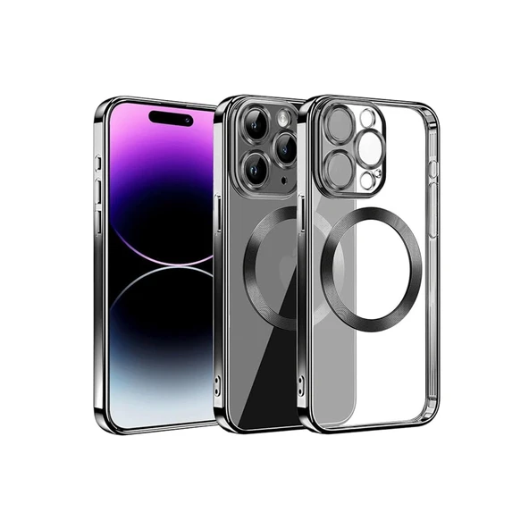 Apple İphone 13 Pro Max Kılıf Slot Silikon - Siyah ürün görseli 1