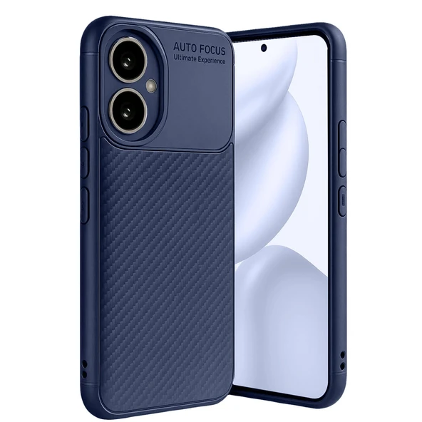 Honor 400 Kılıf Auto Focus Karbon Kapak - Lacivert ürün görseli 1