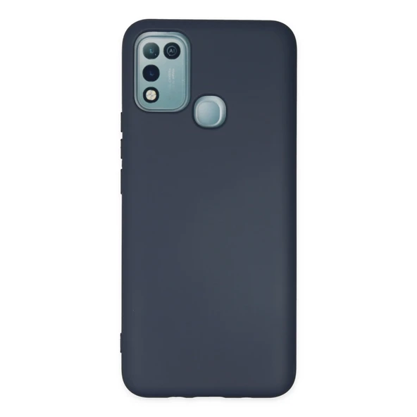 İnfinix Hot 10 Play Kılıf Nano İçi Kadife Silikon - Lacivert ürün görseli 1