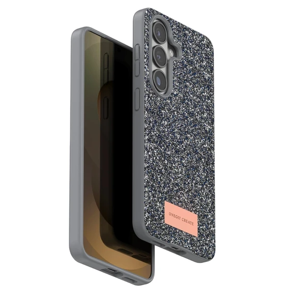 Onegif Samsung Galaxy S26 Plus Bright Simli Kapak - Gümüş ürün görseli 1