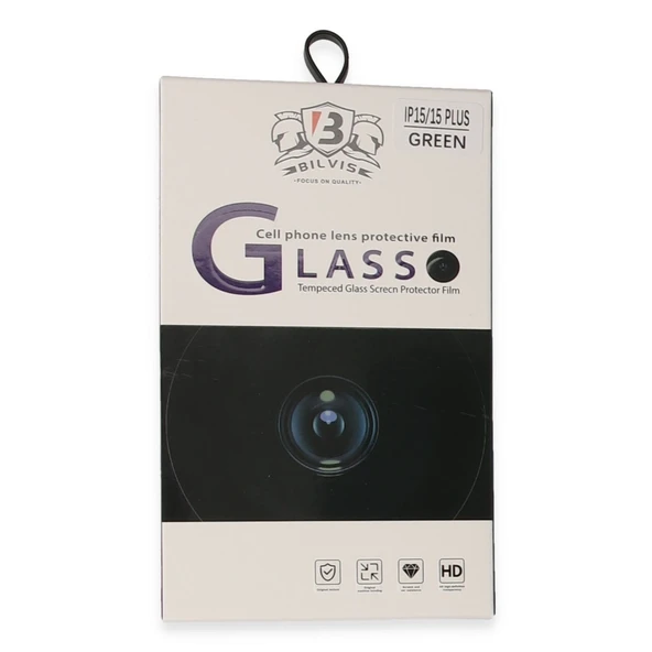 Apple İphone 15 Bilvis Titan Kamera Lens - Yeşil - Resim 3
