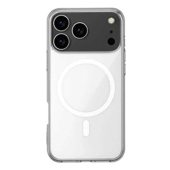 Apple İphone 17 Pro Kılıf Magneticsafe Şeffaf Silikon - Şeffaf ürün görseli 1