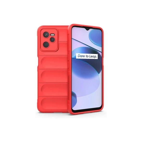Realme C35 Kılıf Optimum Silikon - Kırmızı ürün görseli 1