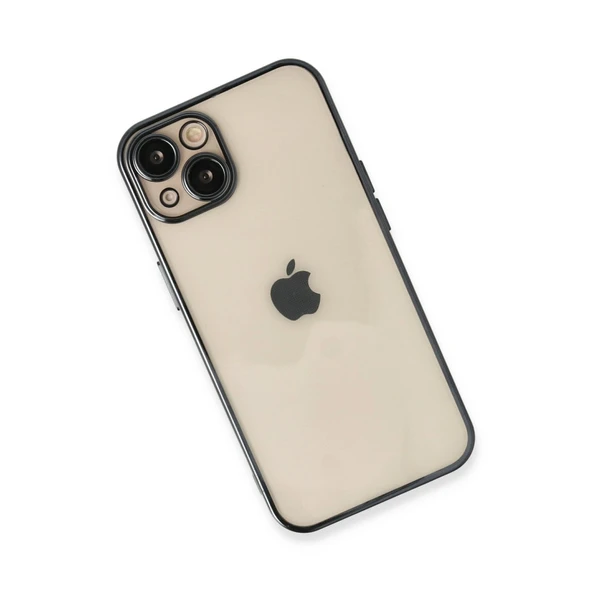 Apple İphone 14 Kılıf Razer Lensli Silikon - Siyah - Resim 3
