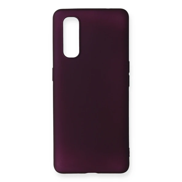 Oppo Find X2 Kılıf First Silikon - Mürdüm ürün görseli 1