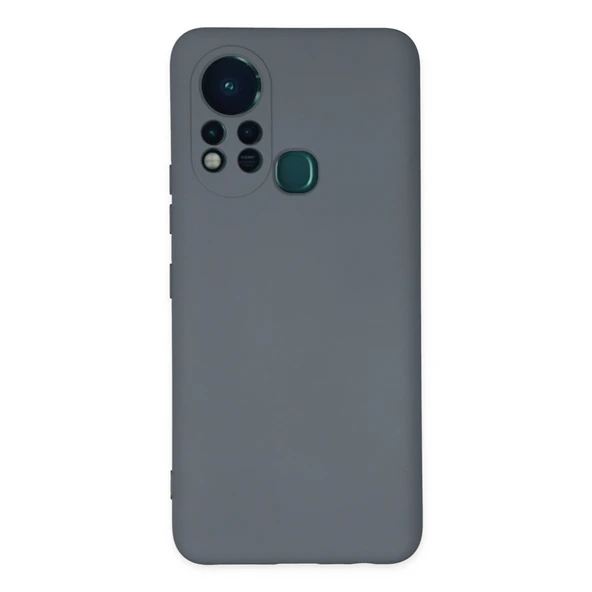 İnfinix Hot 11s Kılıf Nano İçi Kadife Silikon - Gri ürün görseli 1