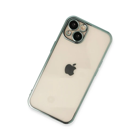 Apple İphone 14 Kılıf Razer Lensli Silikon - Yeşil - Resim 2