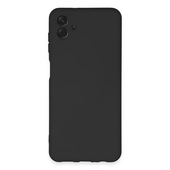 Samsung Galaxy A04e Kılıf Nano İçi Kadife Silikon - Siyah ürün görseli 1