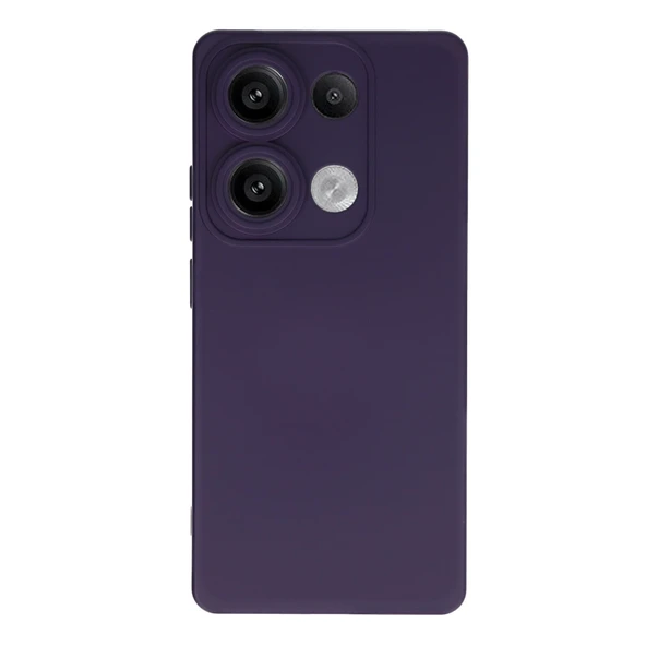 Xiaomi Redmi Note 13 Pro 4g Kılıf Nano İçi Kadife Silikon - Mor ürün görseli 1