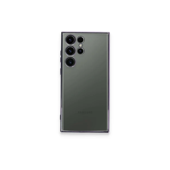Samsung Galaxy S23 Ultra Kılıf Razer Lensli Silikon - Mor ürün görseli 1