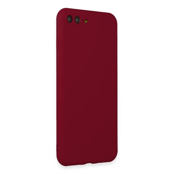 Apple İphone 7 Plus Kılıf First Silikon - Bordo - Resim 2