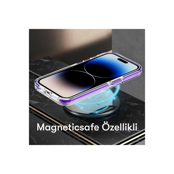 Joko Apple İphone 15 Pro Max Bella Magsafe Kapak - Mavi - Resim 4