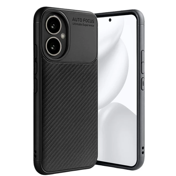 Honor 400 Kılıf Auto Focus Karbon Kapak - Siyah ürün görseli 1