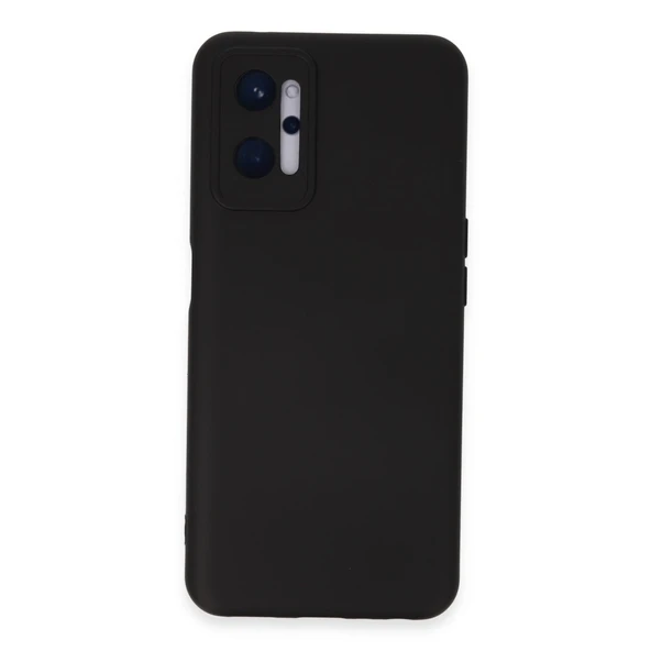 Realme 9i 4g Kılıf Nano İçi Kadife Silikon - Siyah ürün görseli 1