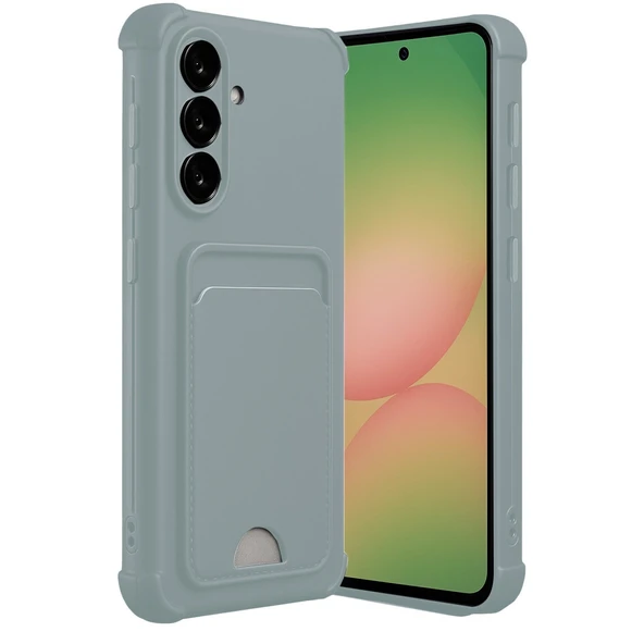 Samsung Galaxy A56 Kılıf Kelvin Kartvizitli Silikon - Açık Yeşil ürün görseli 1