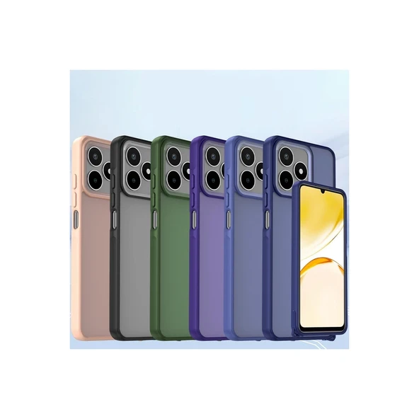 Realme C53 Kılıf Elegant Kapak - Yeşil - Resim 4