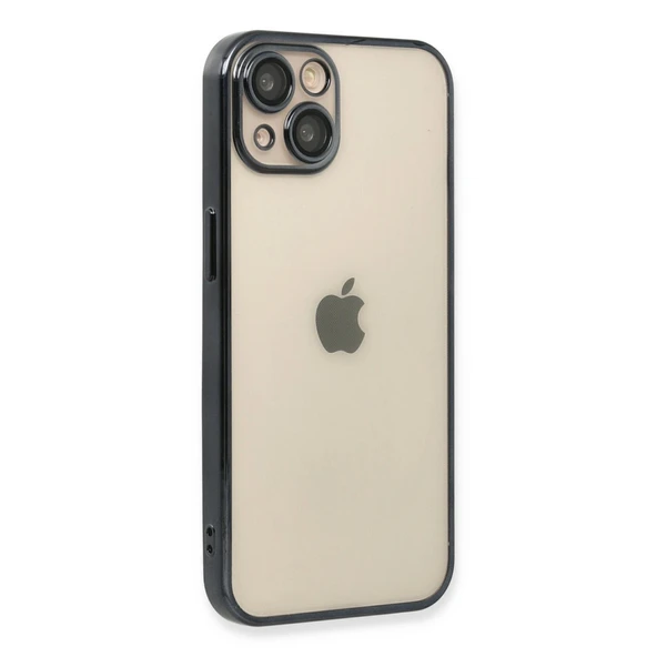 Apple İphone 14 Kılıf Razer Lensli Silikon - Siyah - Resim 2