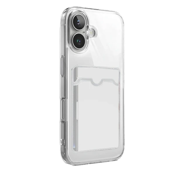 Apple İphone 17 Kart Şeffaf Silikon - Şeffaf ürün görseli 1